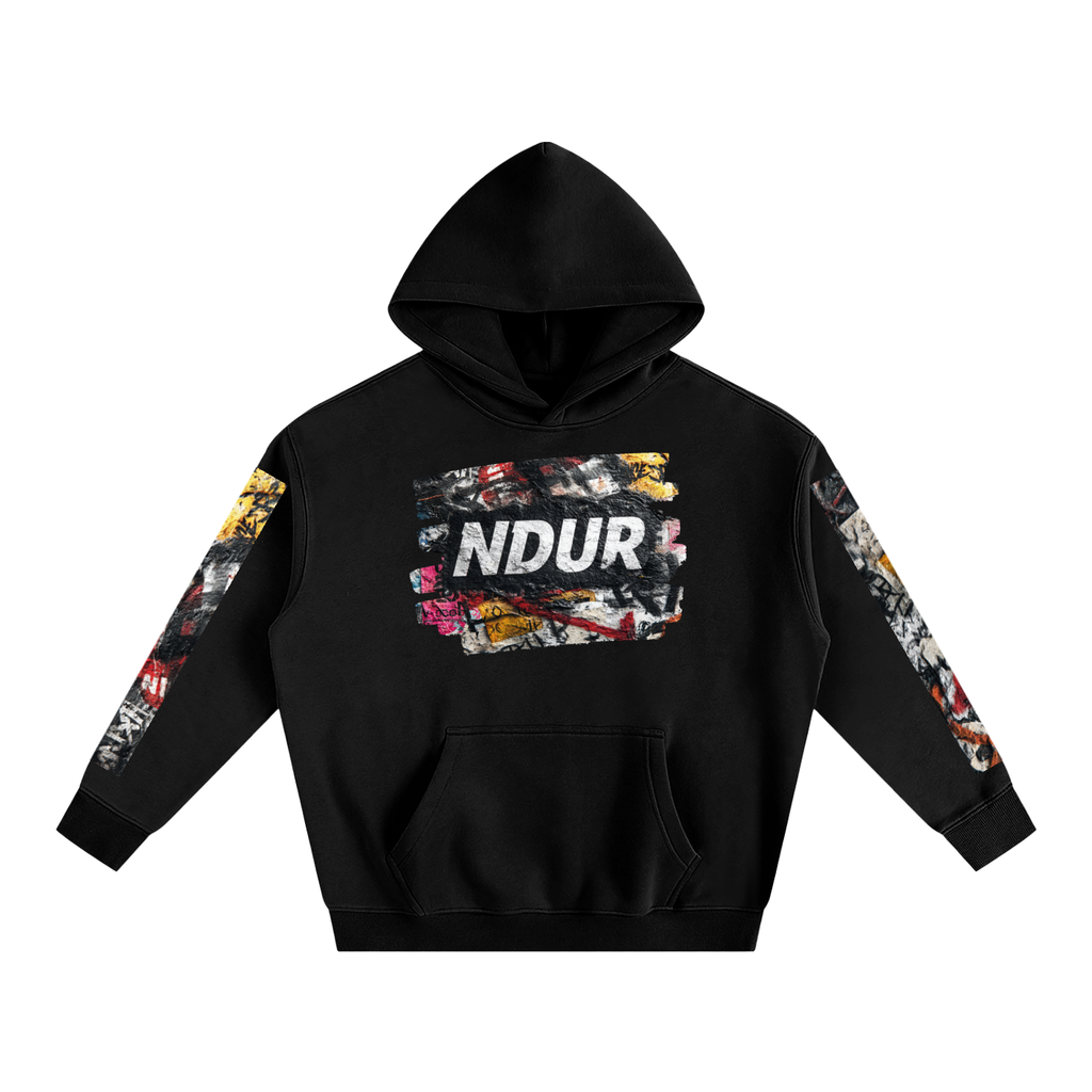 NDUR Oversize Fleeced Hoodie: "Urban Noise"