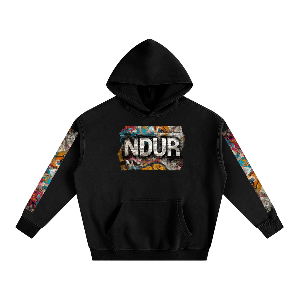 NDUR Oversize Fleeced Hoodie: “Brickwall Anthem”