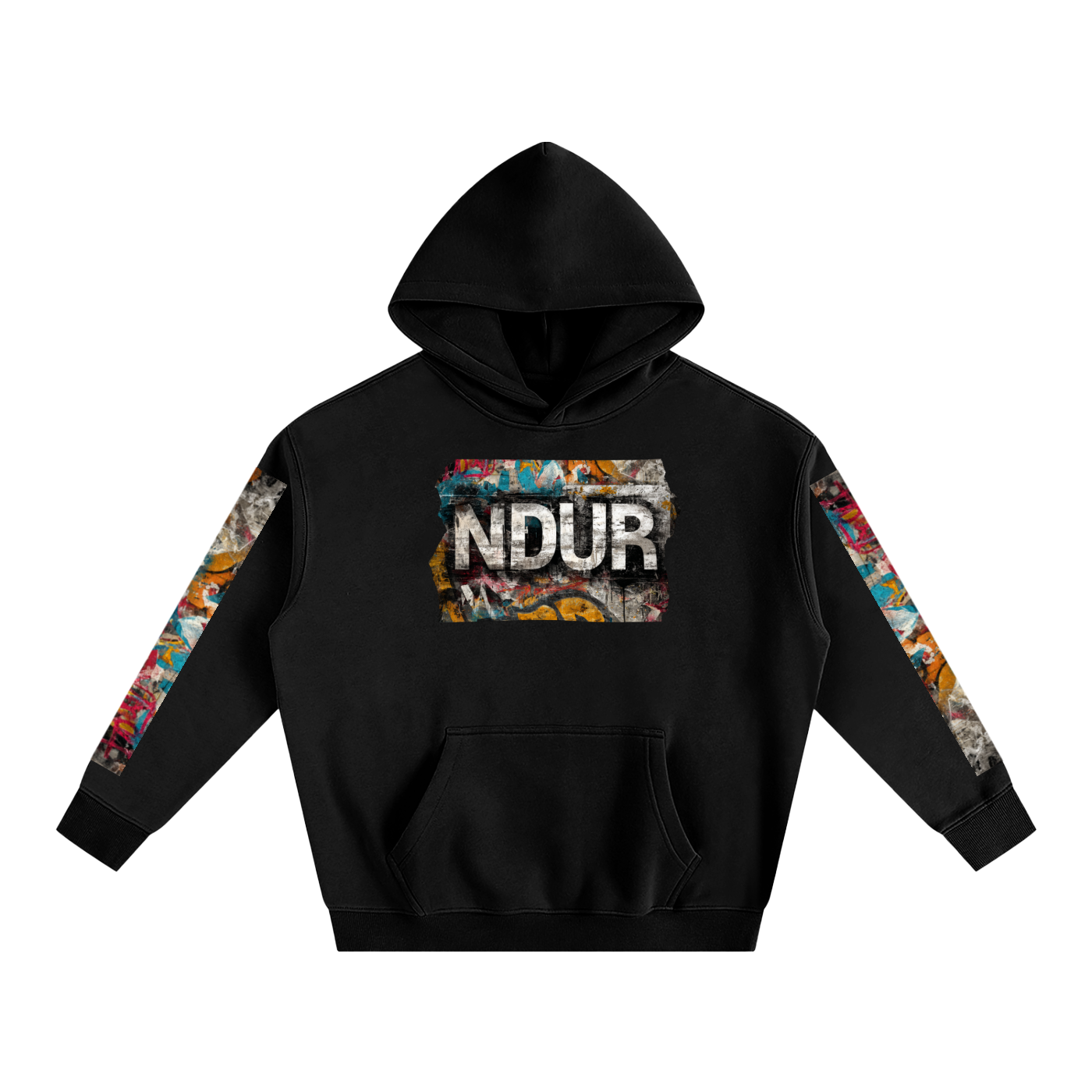 NDUR Oversize Fleeced Hoodie: “Brickwall Anthem”