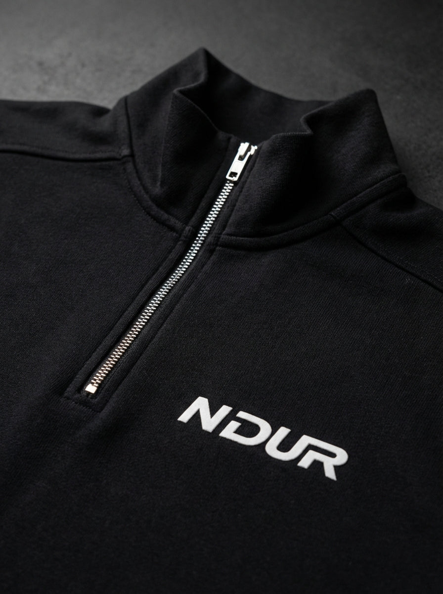 NDUR Half-Zip Rolled Edge Fleece Sweatshirt