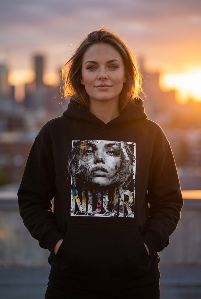 NDUR Essential Heavyweight Oversized Drawstring Hem Hoodie: "Enduring Spirit"