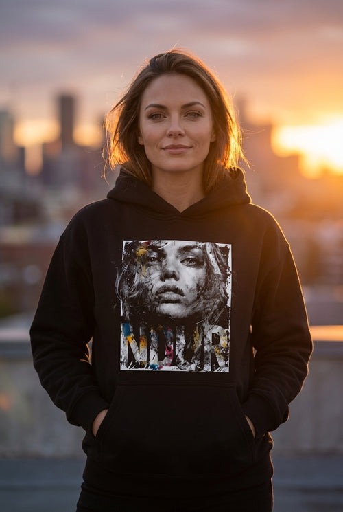 NDUR Essential Heavyweight Oversized Drawstring Hem Hoodie: "Enduring Spirit"