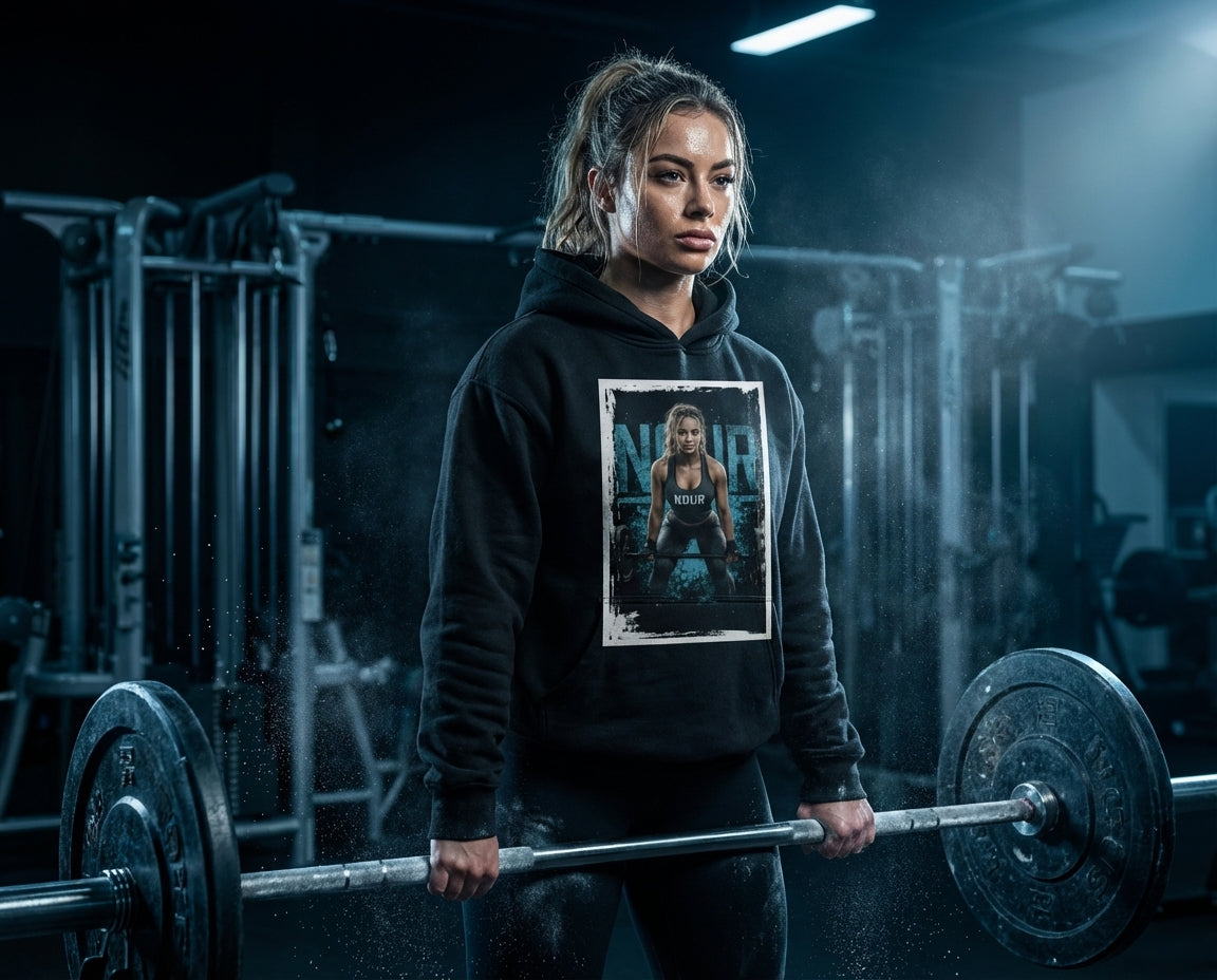 NDUR Fleeced Boxy Hoodie: "Relentless"