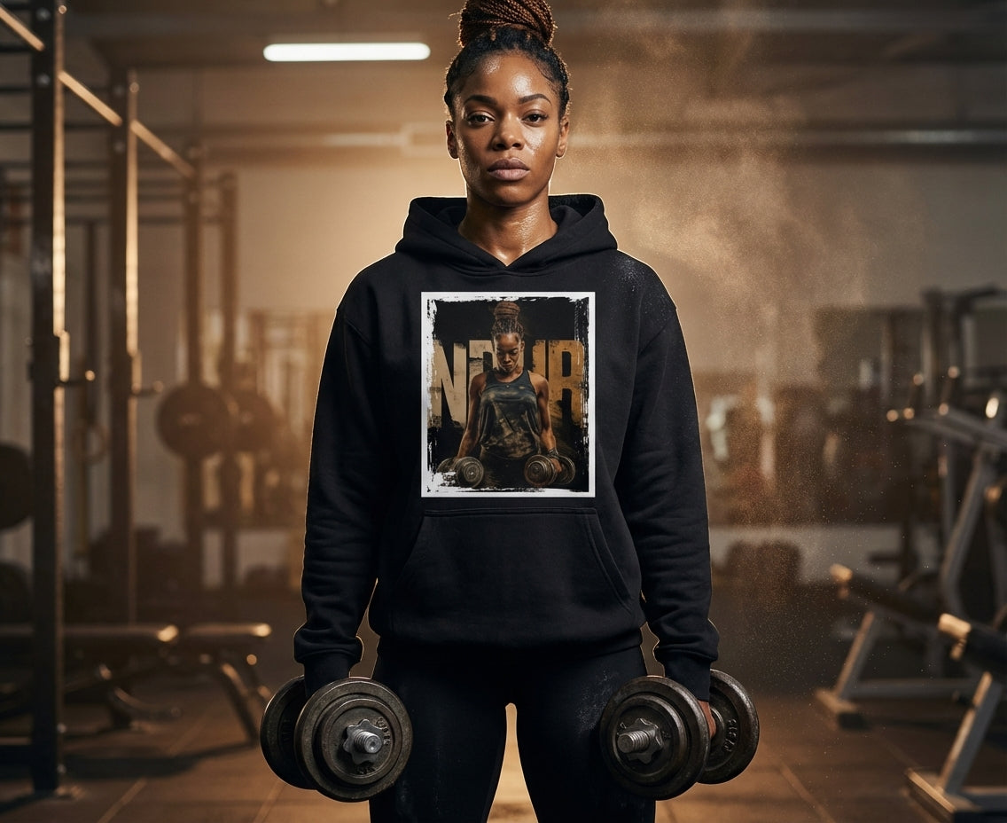 NDUR Fleeced Boxy Hoodie: "Battle Scarred"
