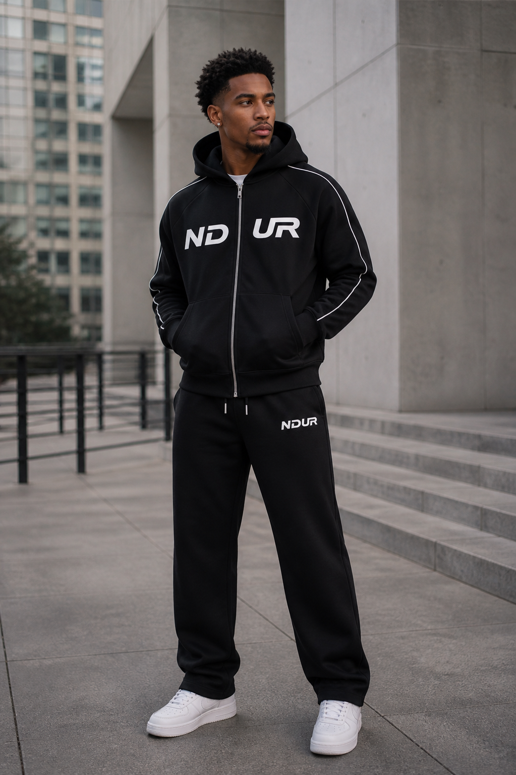 NDUR Heavyweight Raglan Zip Hoodie