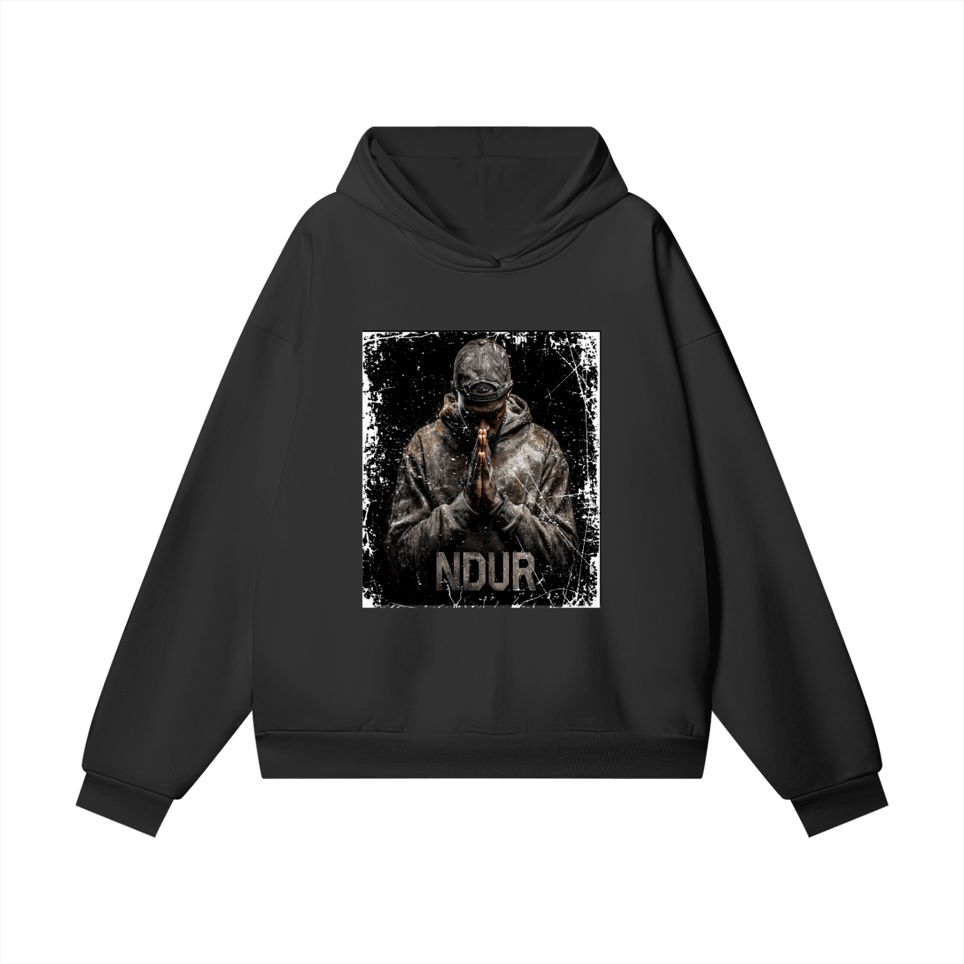 NDUR Heavyweight Hidden-Pocket Fleece Hoodie: "Head Low. Faith High"