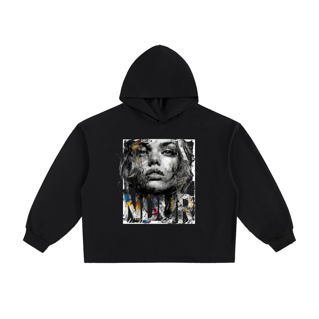 NDUR Essential Heavyweight Oversized Drawstring Hem Hoodie: "Enduring Spirit"