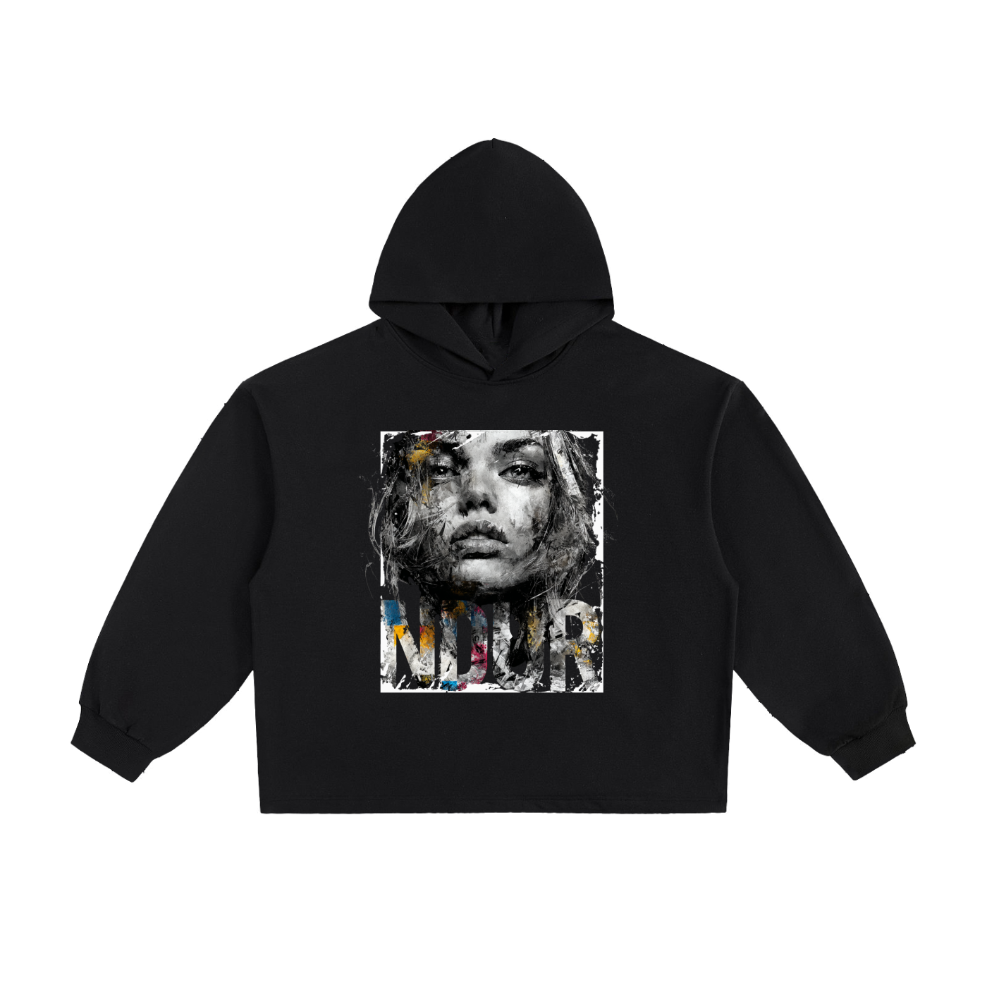 NDUR Essential Heavyweight Oversized Drawstring Hem Hoodie: "Enduring Spirit"