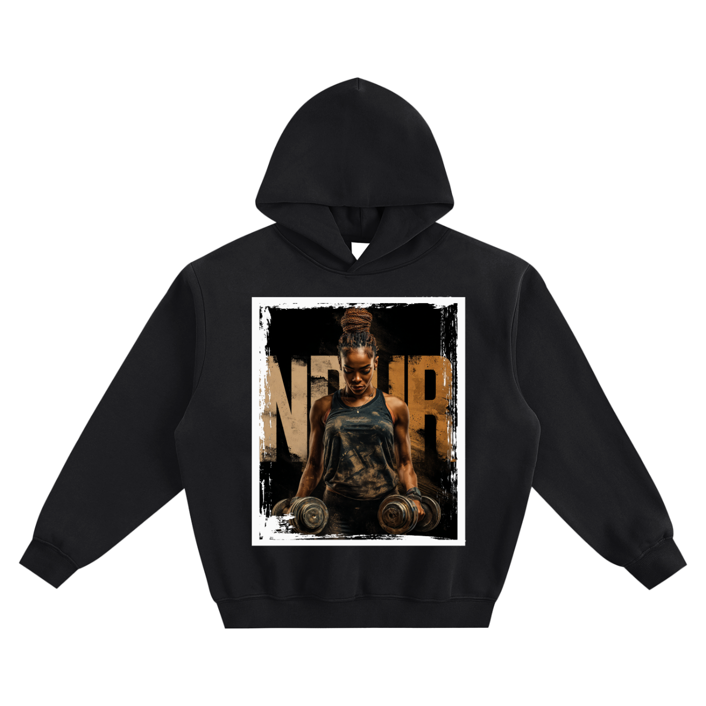 NDUR Fleeced Boxy Hoodie: "Battle Scarred"