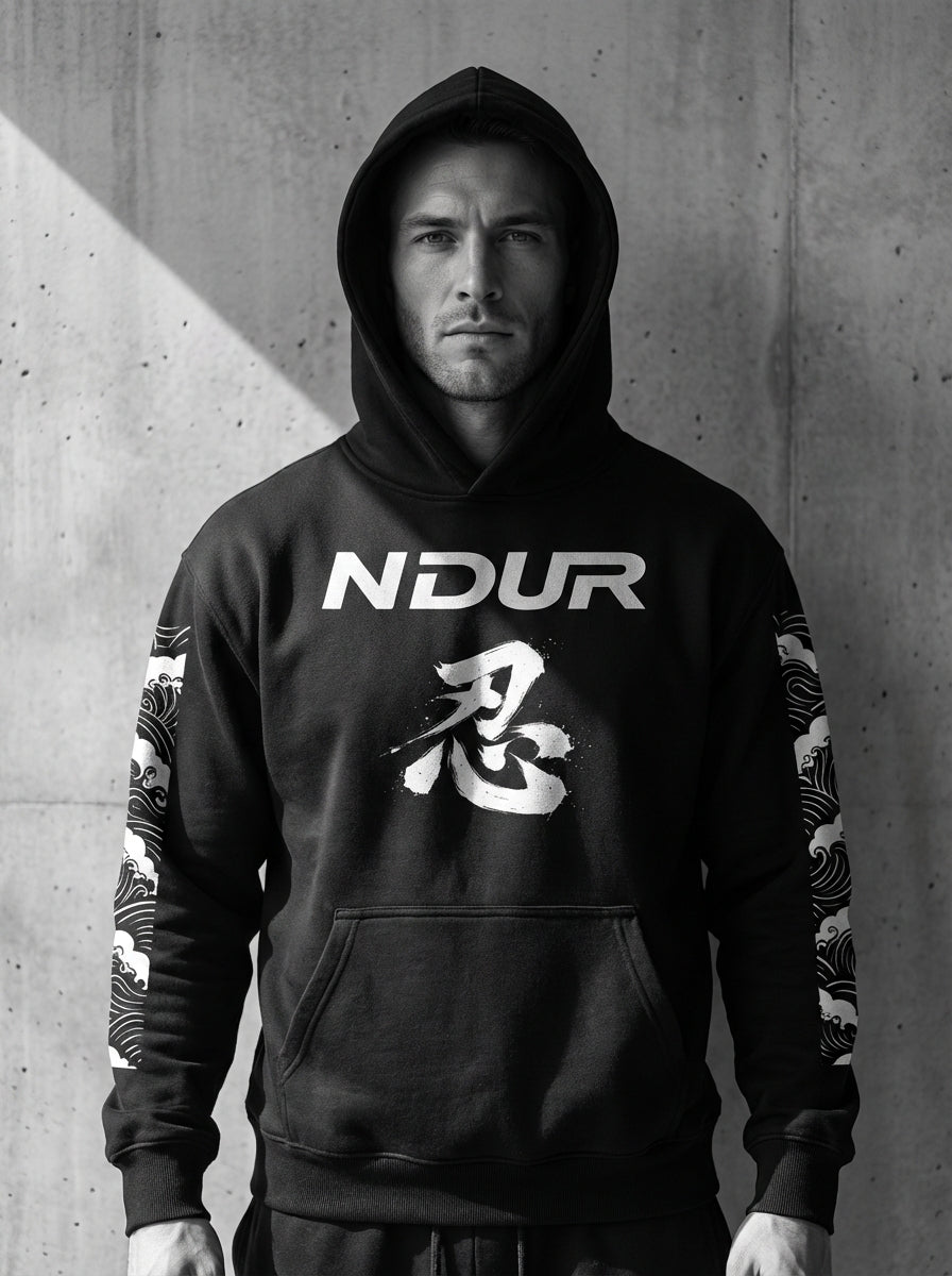 NDUR — 忍 Endure Warrior Hoodie Oversize Fleeced Hoodie
