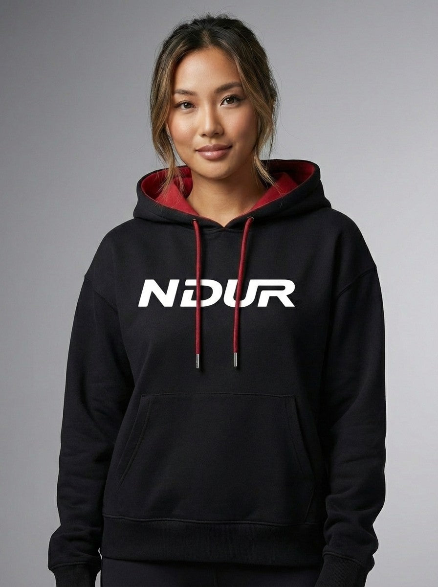 NDUR Contrast Drawstring Hoodie