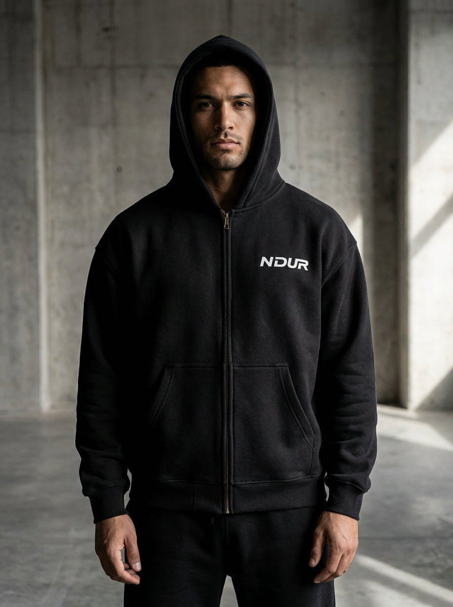 NDUR Oversized Fleece Boxy Hoodie —  1 Corinthians 13:7 Edition