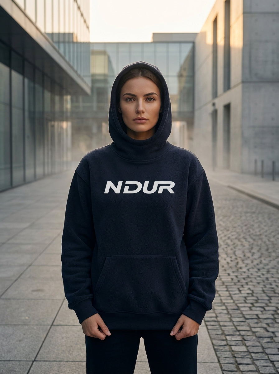 NDUR Signature Resolve Fleeced High Neck Hoodie